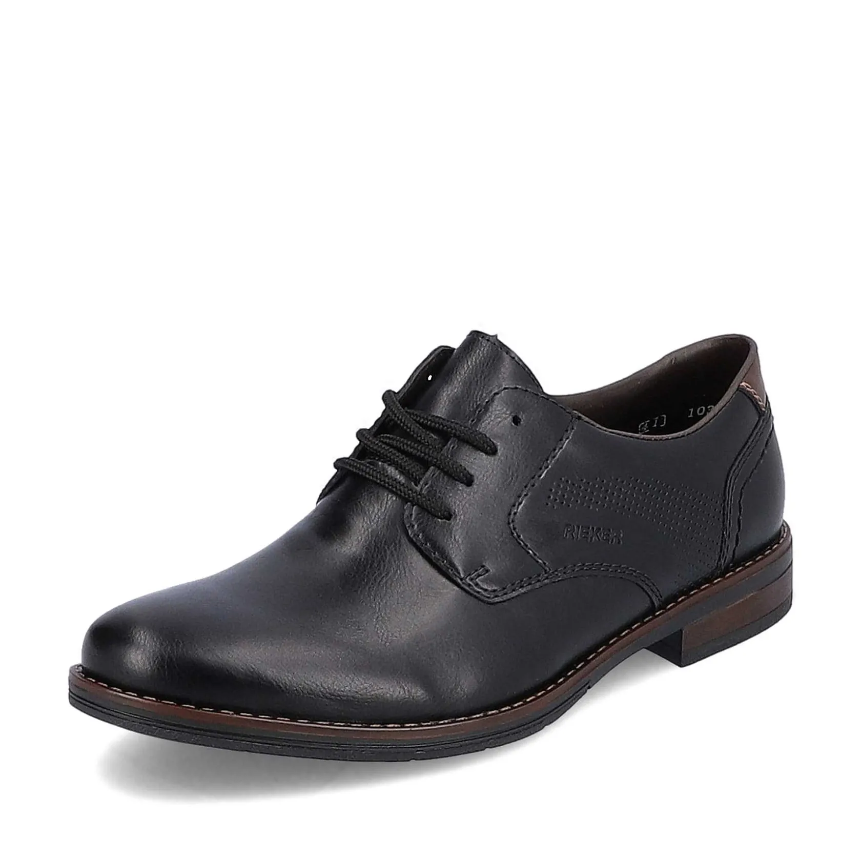 Rieker Business Shoes-Men'S Lace-Up Shoes Midnight Black