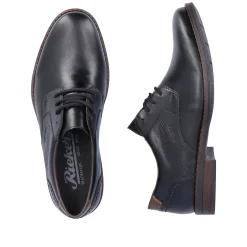 Rieker Business Shoes-Men'S Lace-Up Shoes Midnight Black