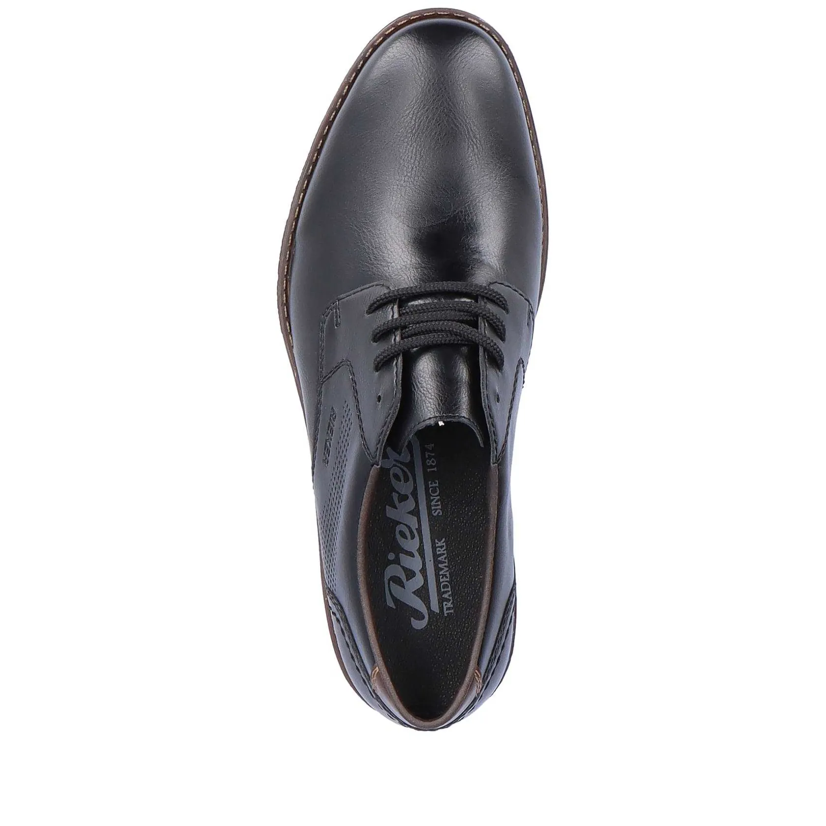 Rieker Business Shoes-Men'S Lace-Up Shoes Midnight Black