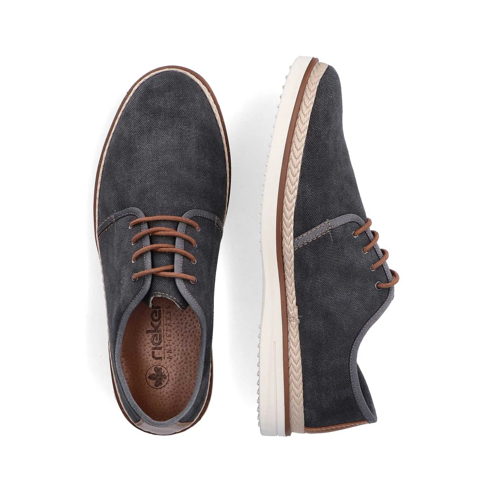 Rieker Low Shoes & Slippers-Men'S Lace-Up Shoes Dark Grey