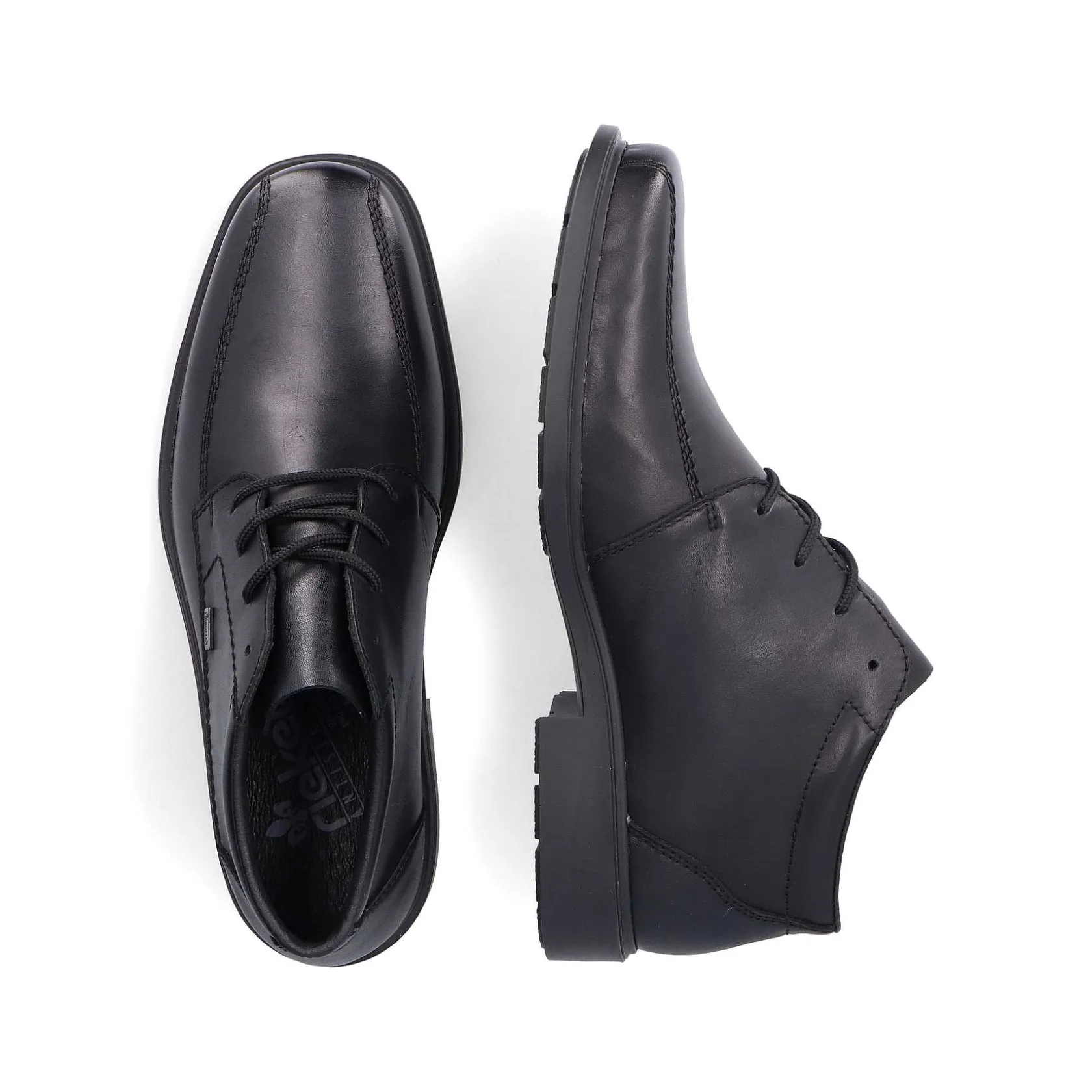 Rieker Low Shoes & Slippers-Men'S Lace-Up Shoes Glossy Black