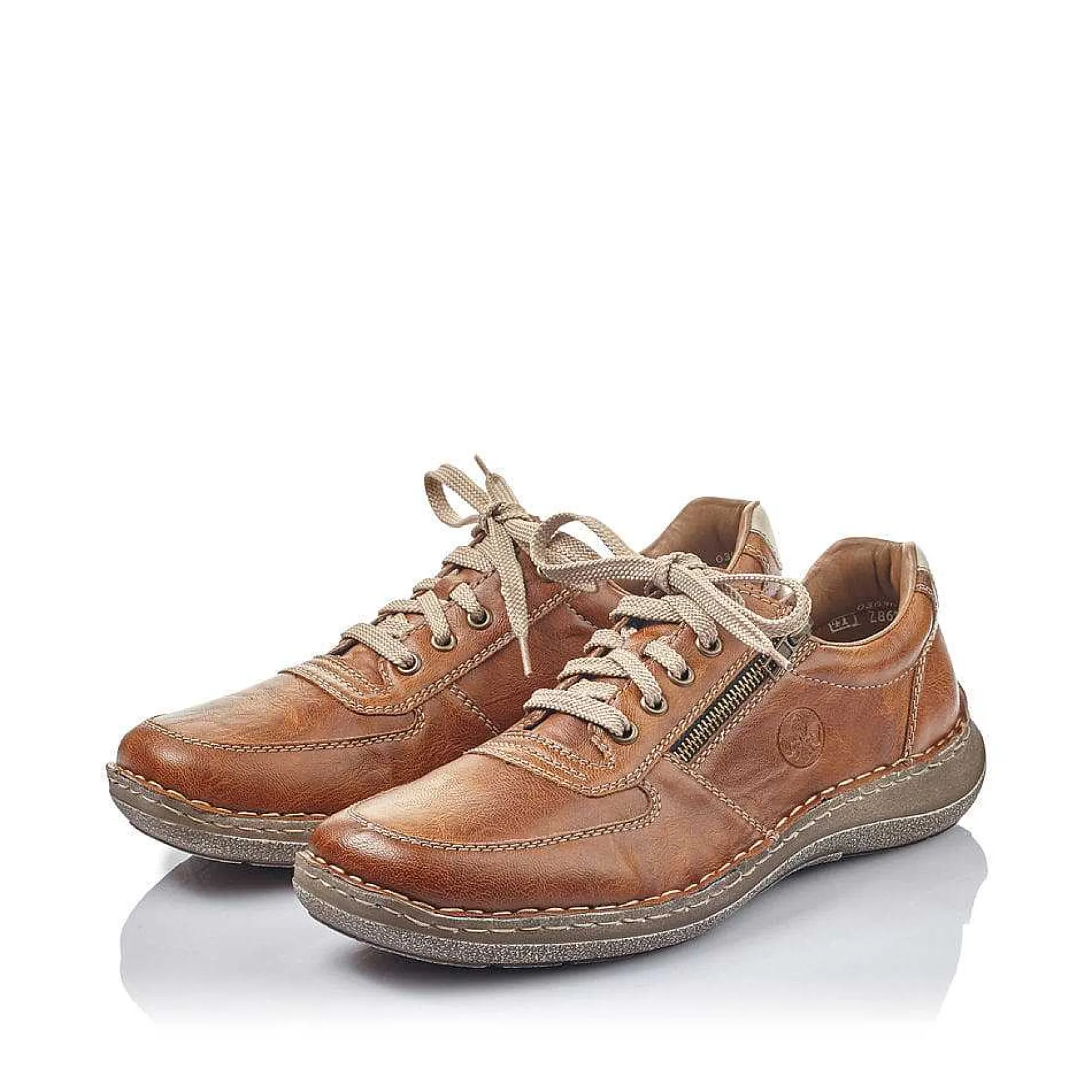 Rieker Low Shoes & Slippers-Men'S Lace-Up Shoes Caramel Brown