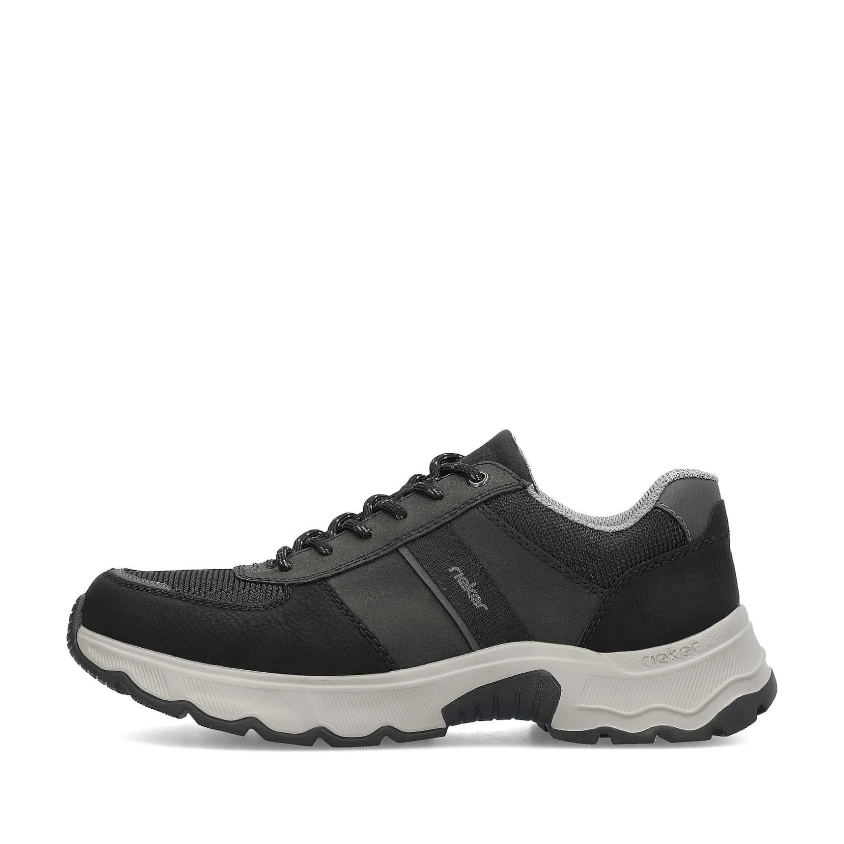 Rieker Low Shoes & Slippers-Men'S Lace-Up Shoes Asphalt Black