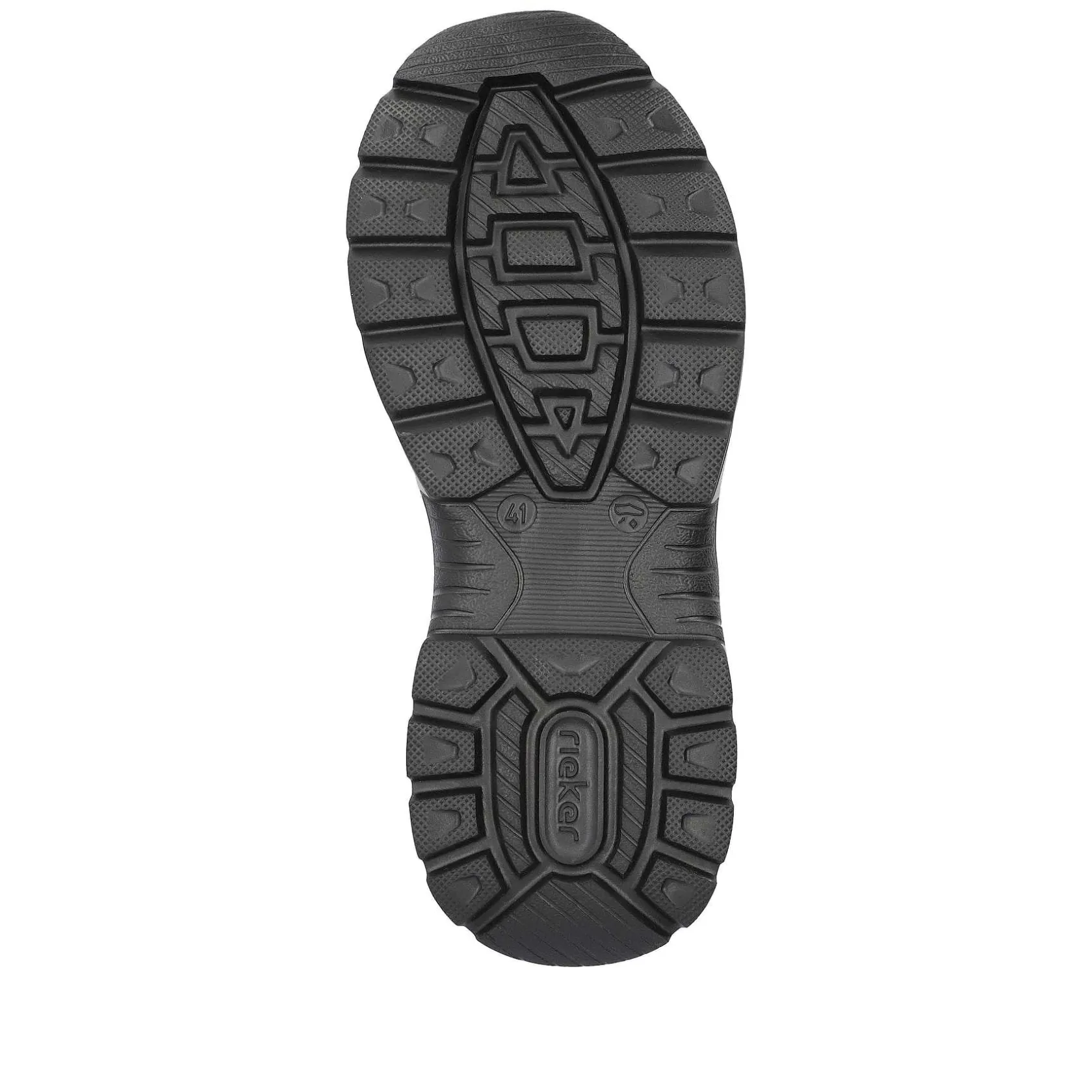 Rieker Low Shoes & Slippers-Men'S Lace-Up Shoes Asphalt Black