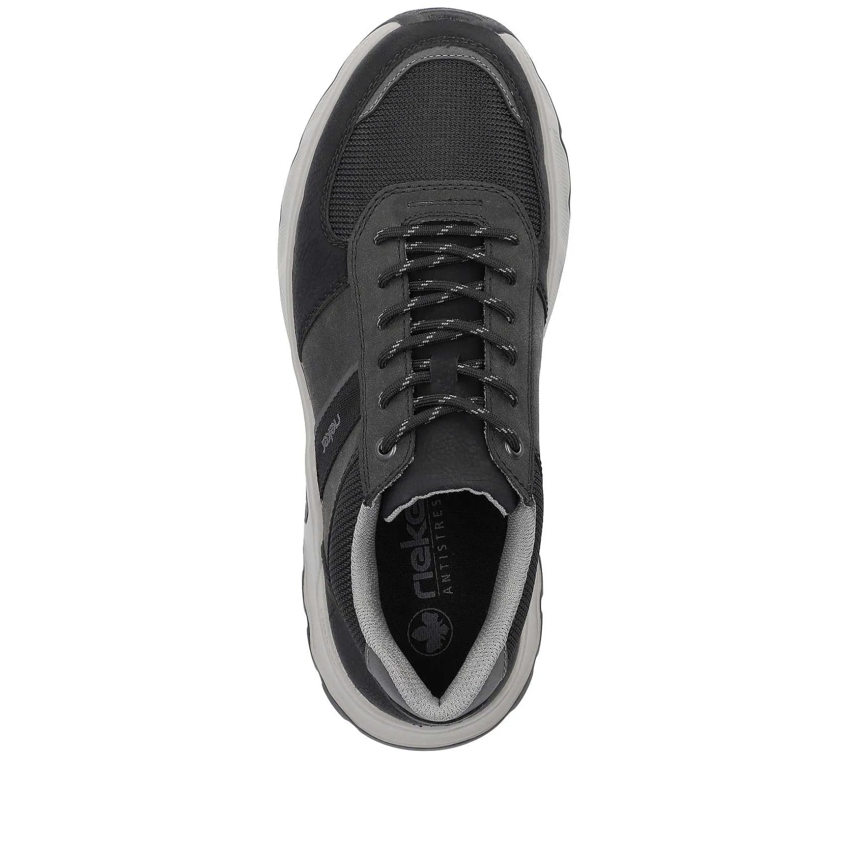 Rieker Low Shoes & Slippers-Men'S Lace-Up Shoes Asphalt Black