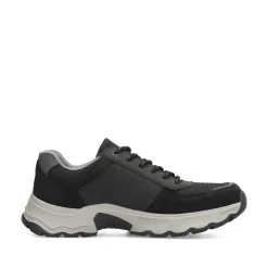 Rieker Low Shoes & Slippers-Men'S Lace-Up Shoes Asphalt Black
