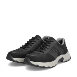 Rieker Low Shoes & Slippers-Men'S Lace-Up Shoes Asphalt Black