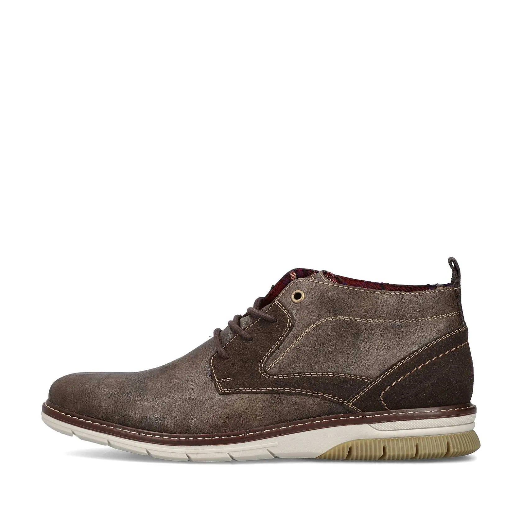 Rieker Low Shoes & Slippers-Men'S Lace-Up Shoes Grey-Brown