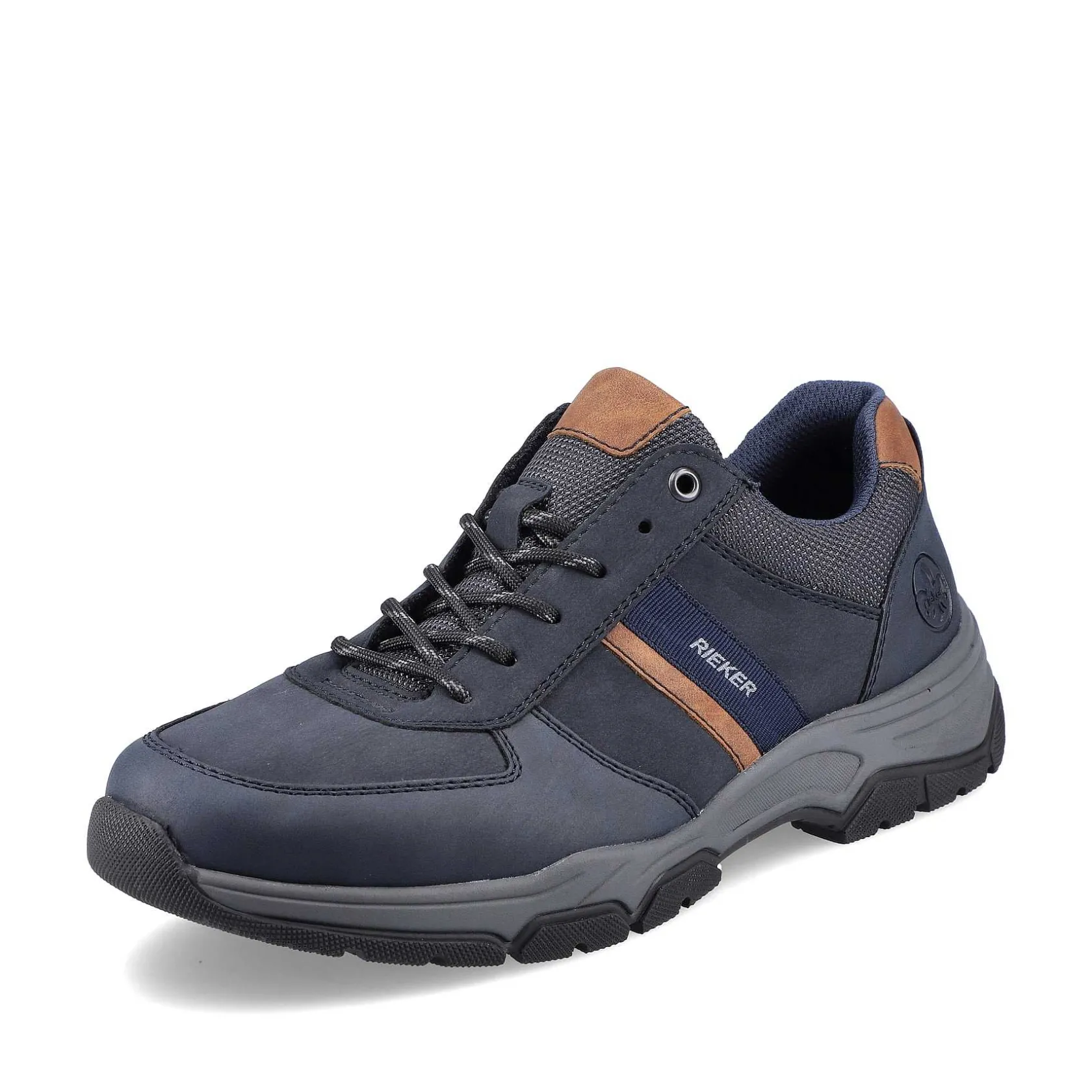 Rieker Low Shoes & Slippers-Men'S Lace-Up Shoes Blue-Brown