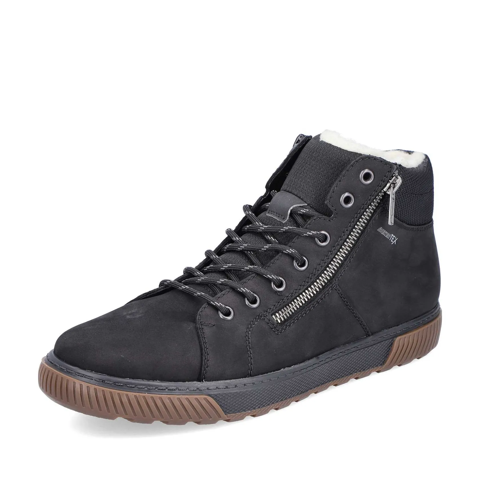 Rieker Low Shoes & Slippers-Men'S Lace-Up Shoes Asphalt Black