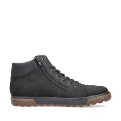 Rieker Low Shoes & Slippers-Men'S Lace-Up Shoes Asphalt Black