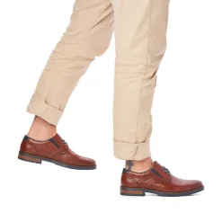 Rieker Business Shoes-Men'S Lace-Up Shoes Chestnut Brown