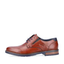Rieker Business Shoes-Men'S Lace-Up Shoes Chestnut Brown