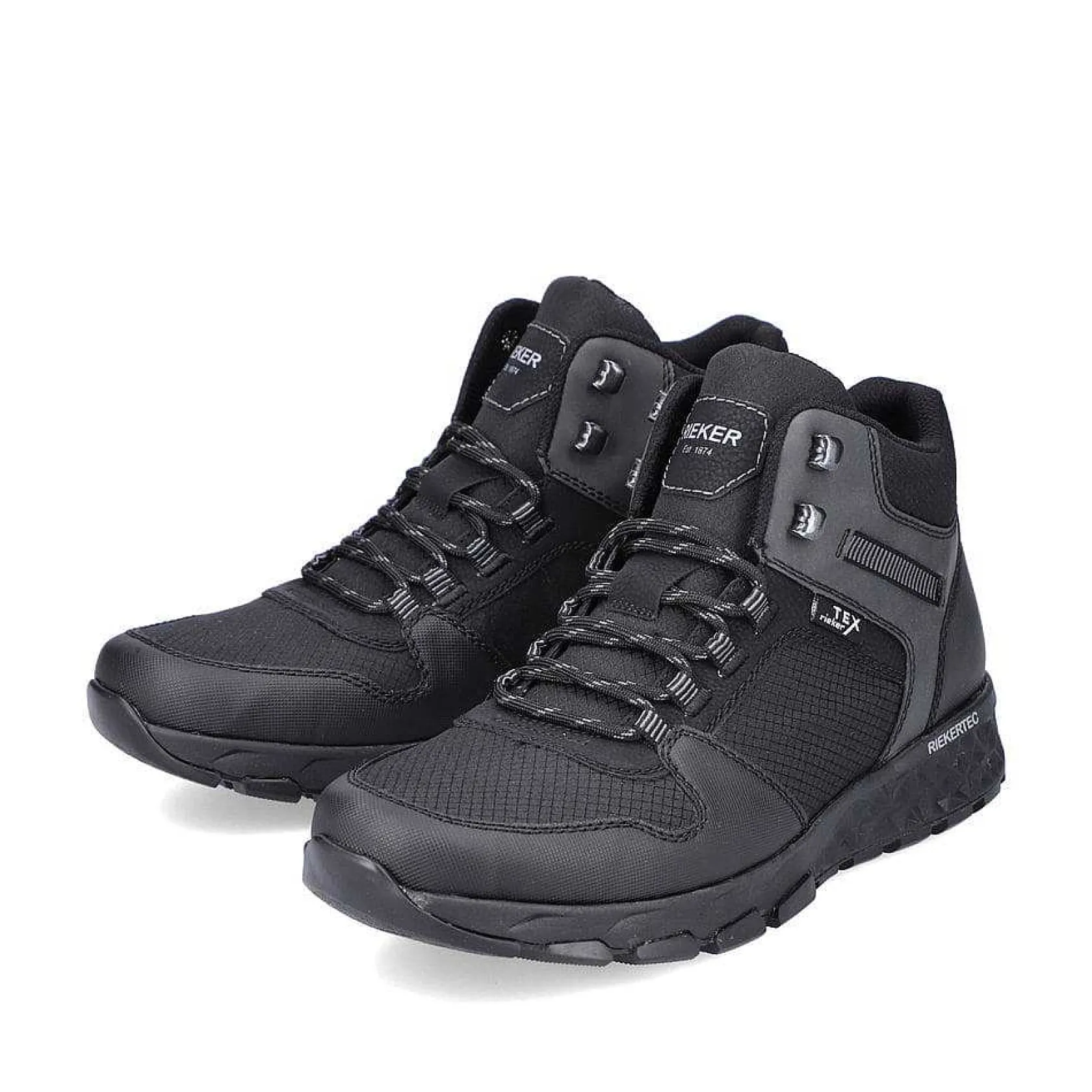 Rieker Low Shoes & Slippers-Men'S Lace-Up Shoes Jet Black