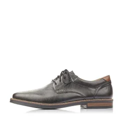 Rieker Business Shoes-Men'S Lace-Up Shoes Glossy Black