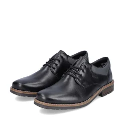 Rieker Low Shoes & Slippers-Men'S Lace-Up Shoes Glossy Black