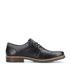 Rieker Low Shoes & Slippers-Men'S Lace-Up Shoes Glossy Black