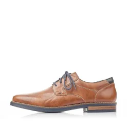Rieker Business Shoes-Men'S Lace-Up Shoes Caramel Brown