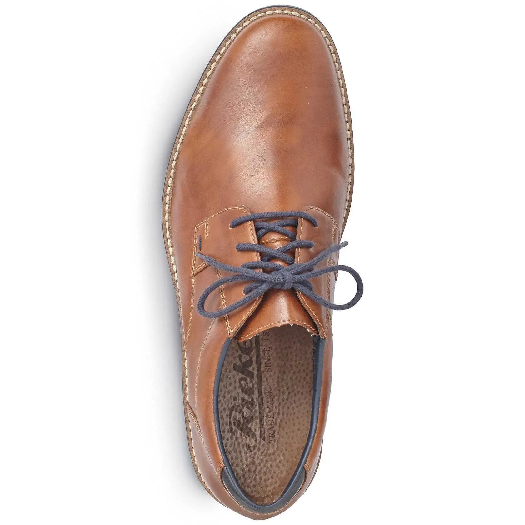 Rieker Business Shoes-Men'S Lace-Up Shoes Caramel Brown