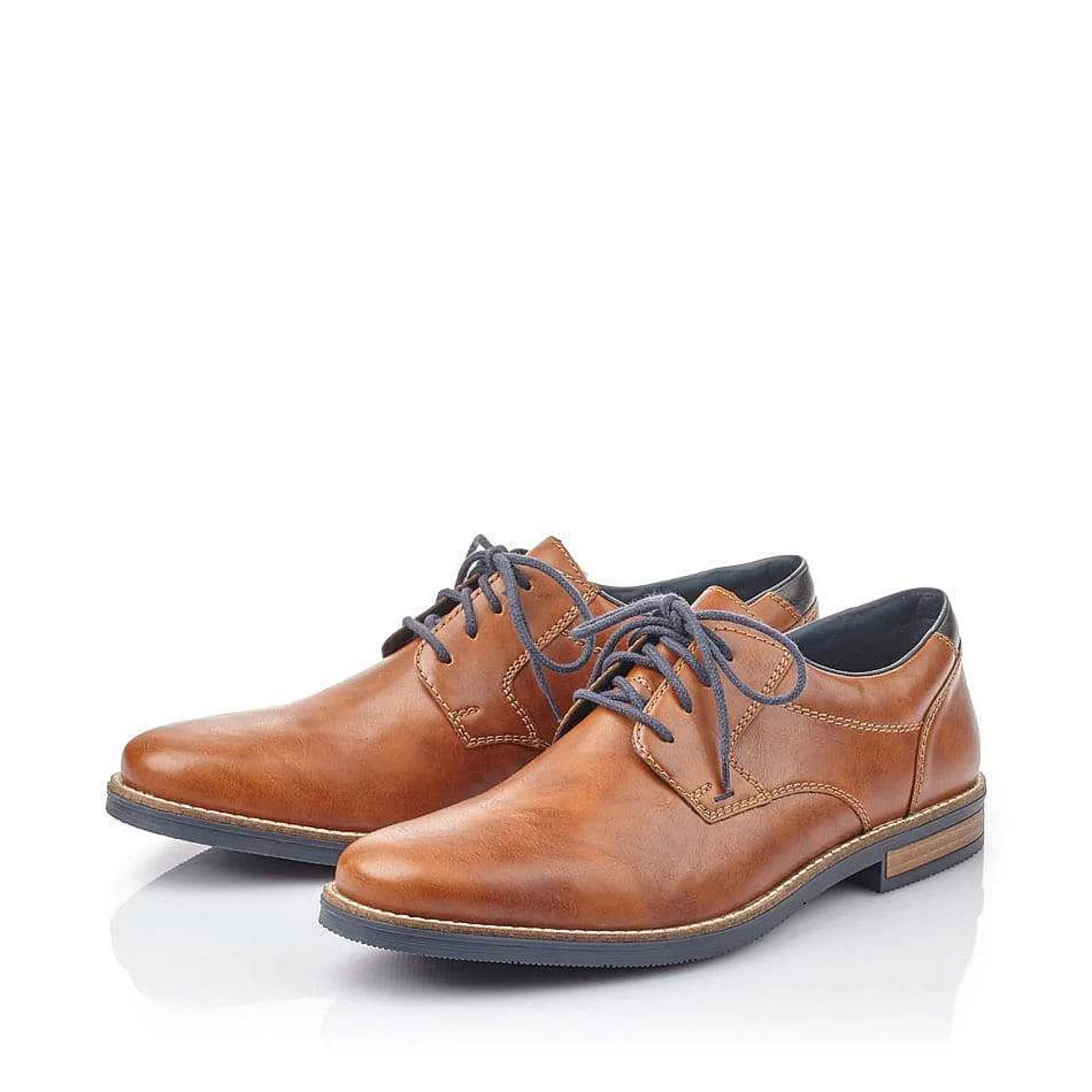 Rieker Business Shoes-Men'S Lace-Up Shoes Caramel Brown
