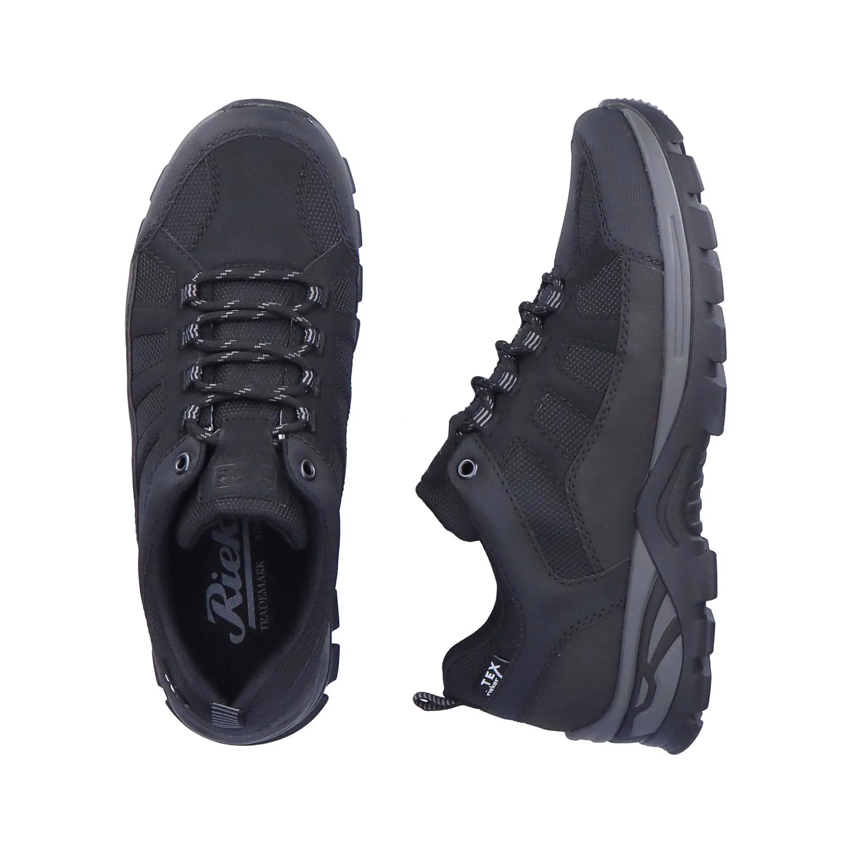 Rieker Low Shoes & Slippers-Men'S Lace-Up Shoes Jet Black