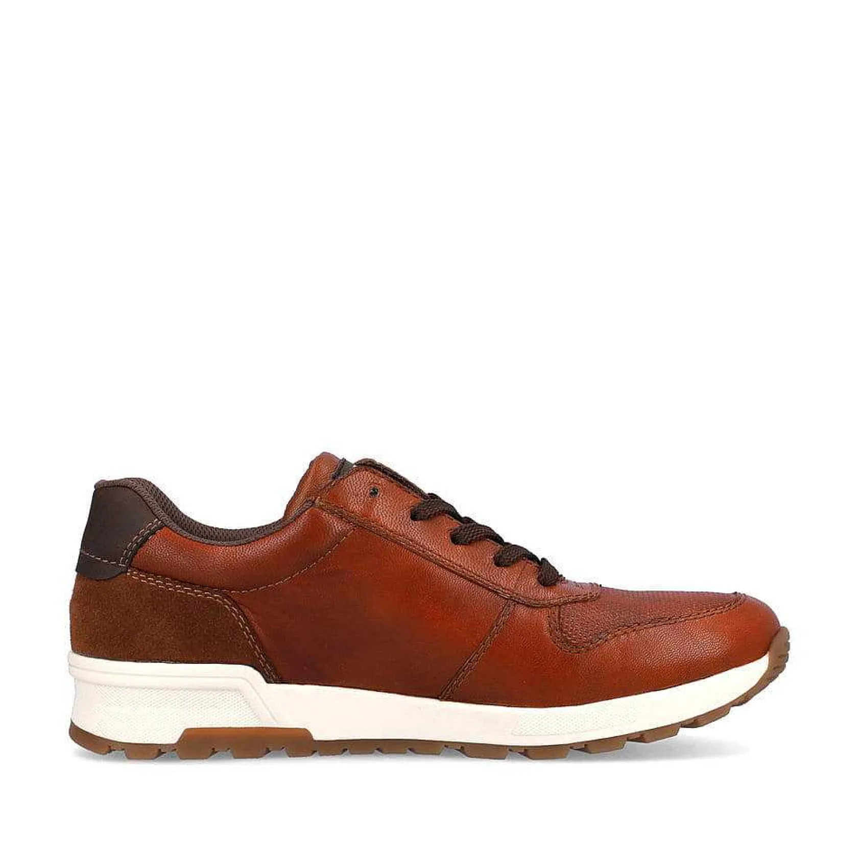 Rieker Low Shoes & Slippers-Men'S Lace-Up Shoes Caramel Brown-Fire Red
