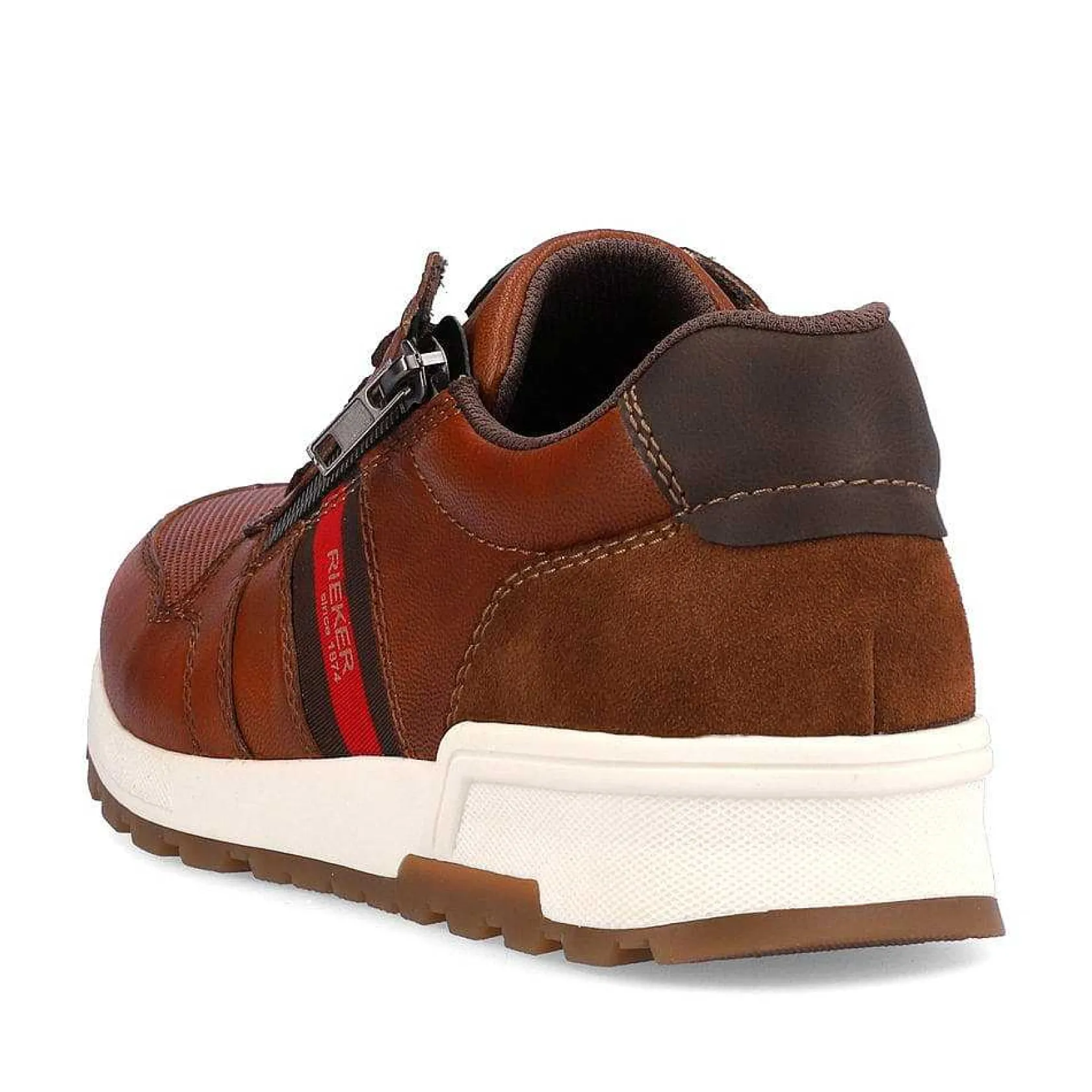 Rieker Low Shoes & Slippers-Men'S Lace-Up Shoes Caramel Brown-Fire Red