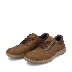 Rieker Low Shoes & Slippers-Men'S Lace-Up Shoes Coffee Brown