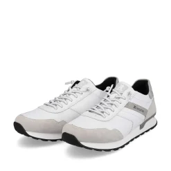 Rieker Sneakers-Men'S Low Sneaker Brilliant-White Graphite-Grey
