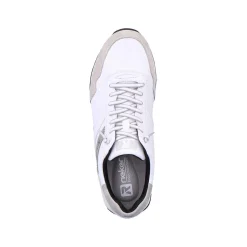 Rieker Sneakers-Men'S Low Sneaker Brilliant-White Graphite-Grey