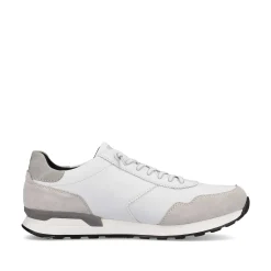 Rieker Sneakers-Men'S Low Sneaker Brilliant-White Graphite-Grey