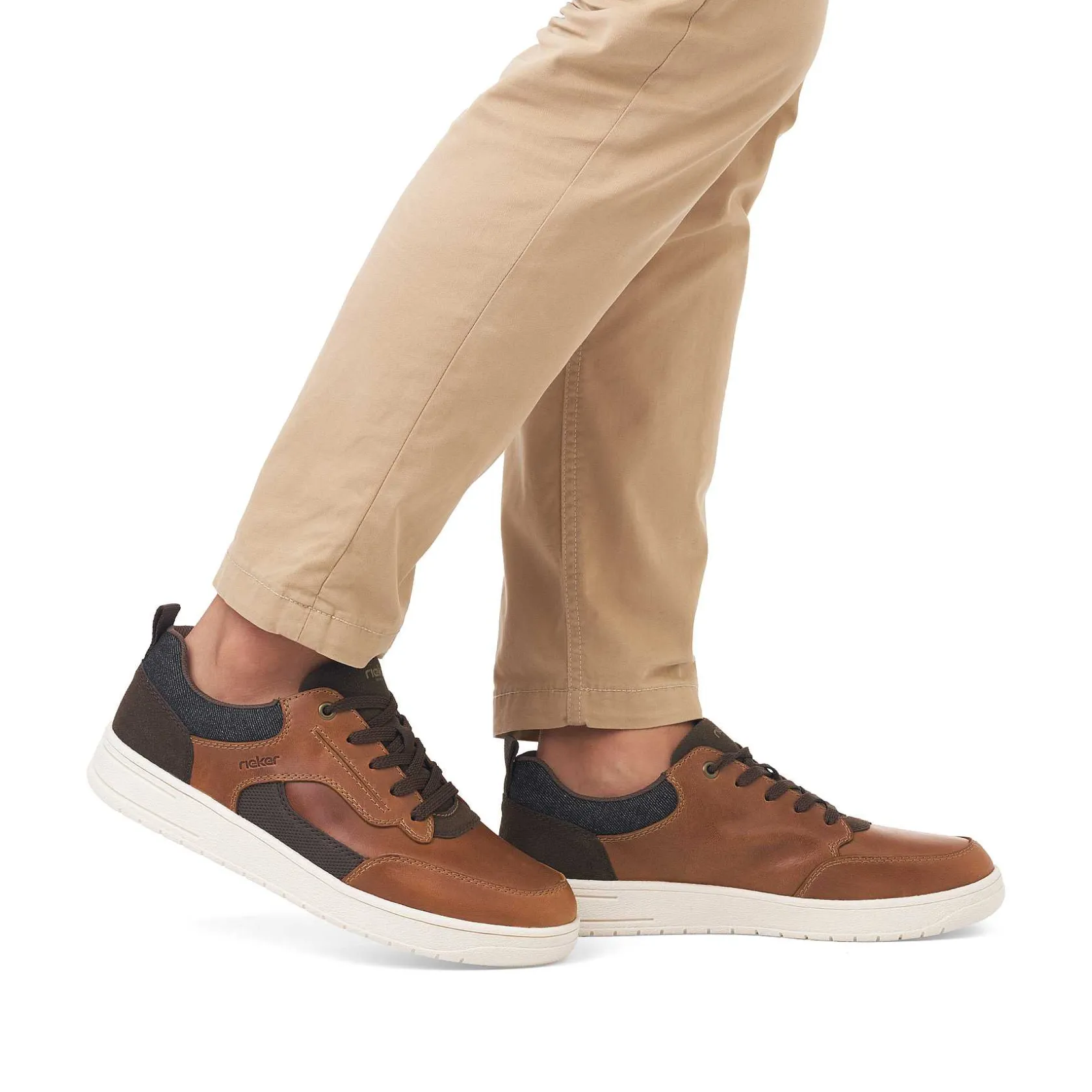 Rieker Sneakers-Men'S Low Sneaker Coffee Brown