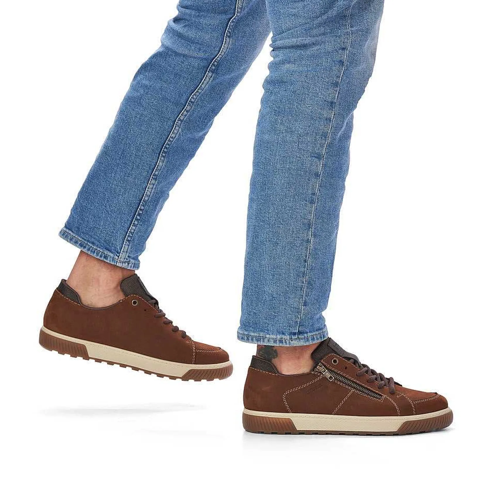 Rieker Sneakers-Men'S Low Sneaker Caramel Brown