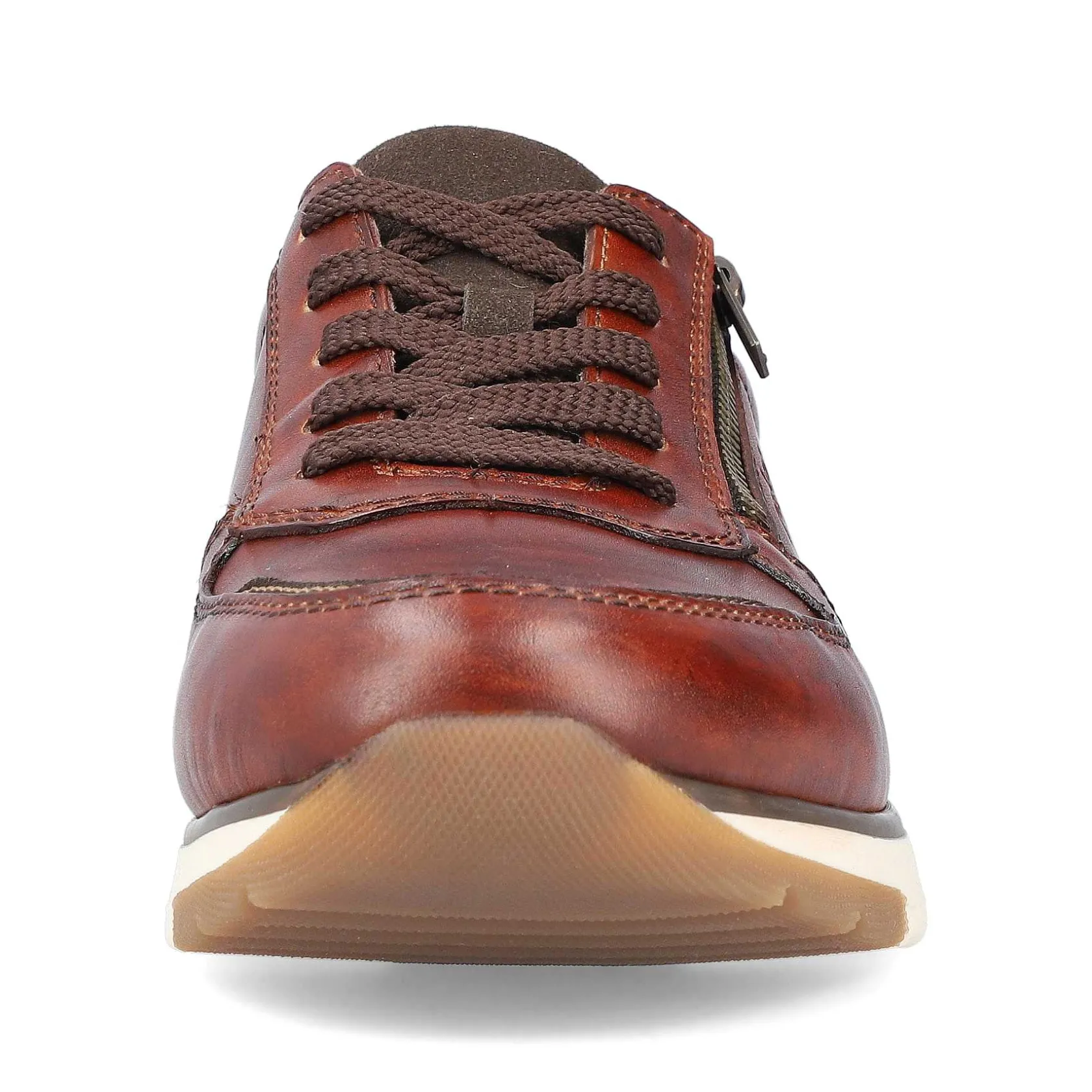 Rieker Business Shoes-Men'S Low Sneaker Red Brown