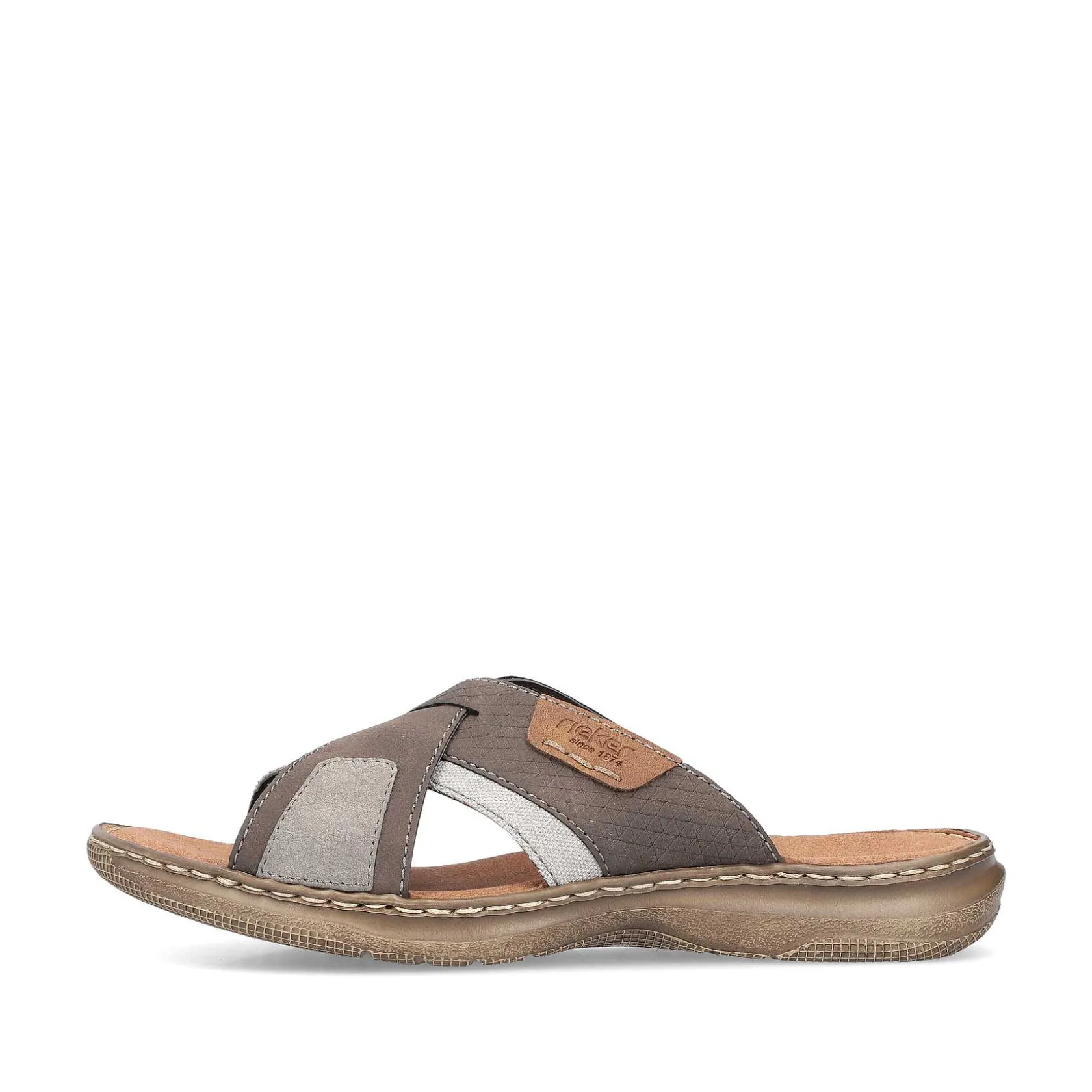 Rieker Mules & Slippers-Men'S Mules Brown Gray