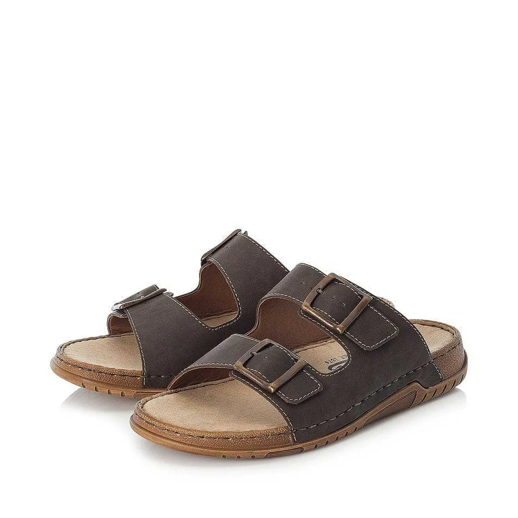 Rieker Mules & Slippers-Men'S Mules Brown Gray