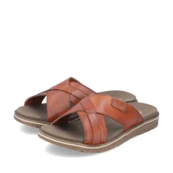 Rieker Mules & Slippers-Men'S Mules Chestnut Brown