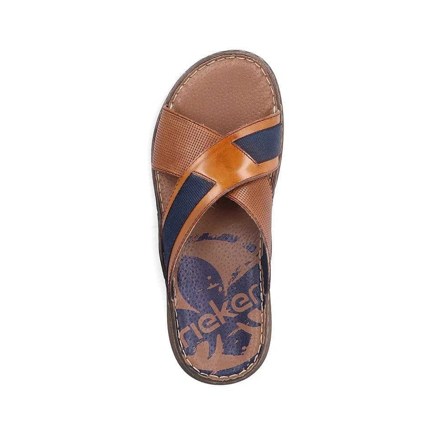 Rieker Mules & Slippers-Men'S Mules Chestnut Brown-Royal Blue