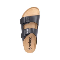 Rieker Mules & Slippers-Men'S Mules Glossy Black