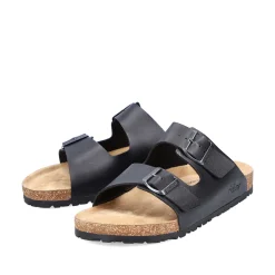 Rieker Mules & Slippers-Men'S Mules Glossy Black