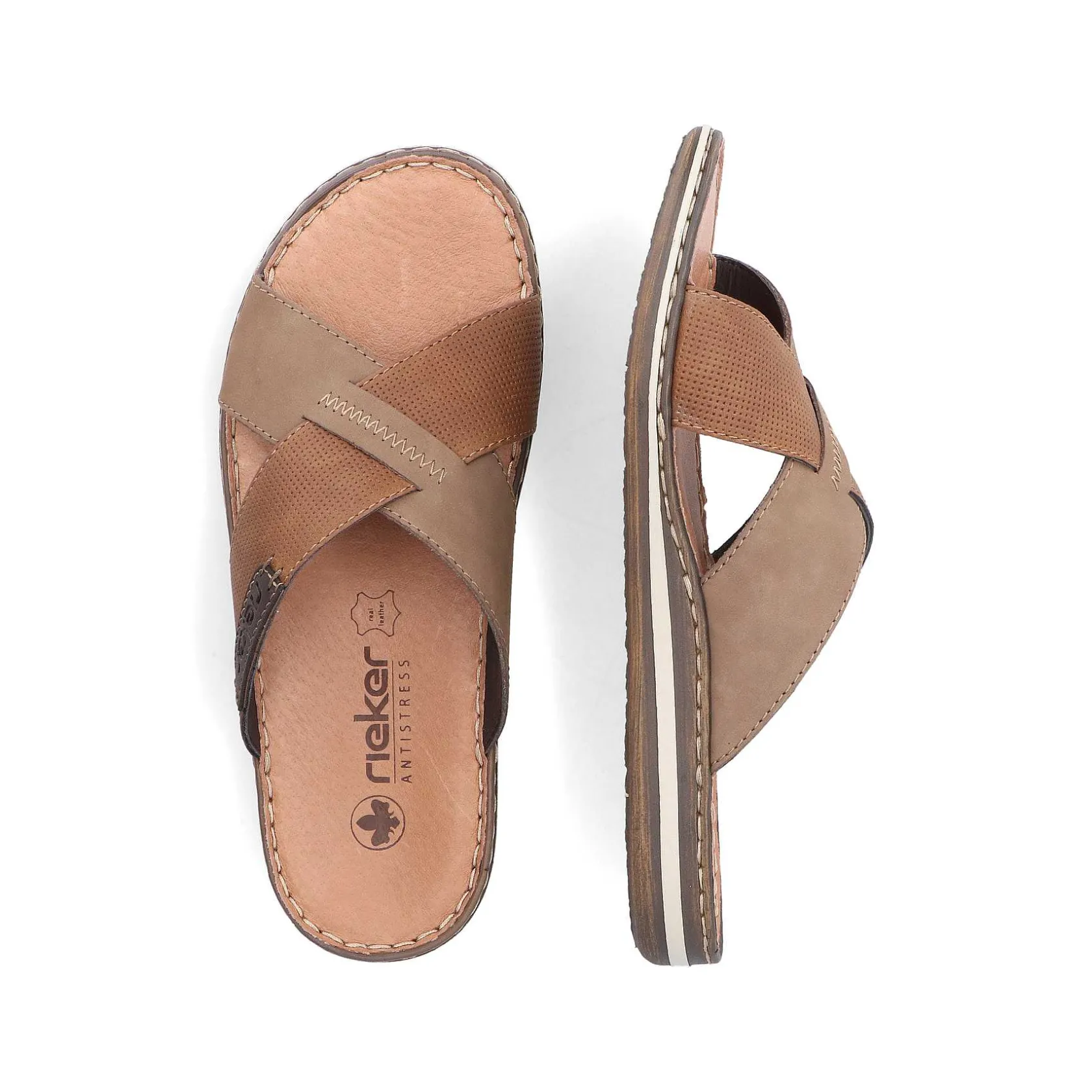 Rieker Mules & Slippers-Men'S Mules Light Brown