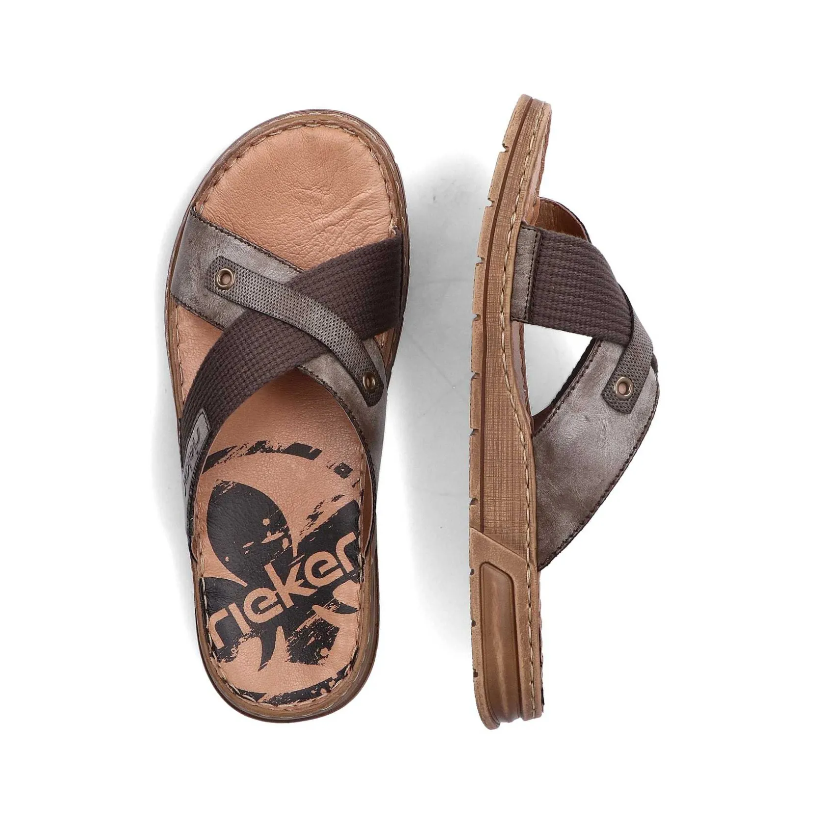 Rieker Mules & Slippers-Men'S Mules Mocha