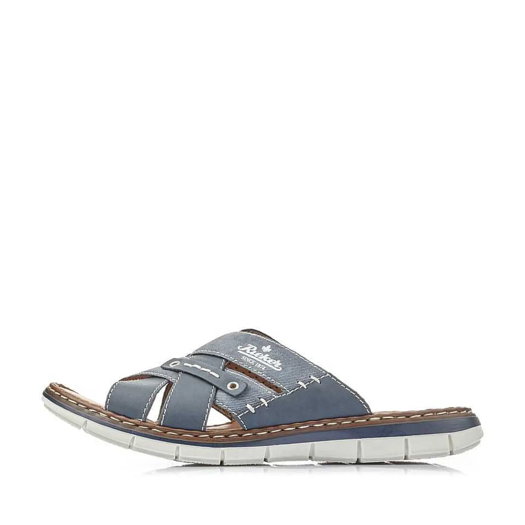 Rieker Summer Shoes-Men'S Mules Navy Blue