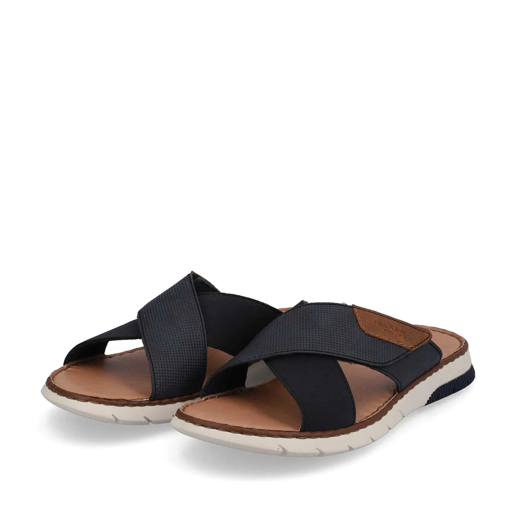 Rieker Summer Shoes-Men'S Mules Ocean Blue