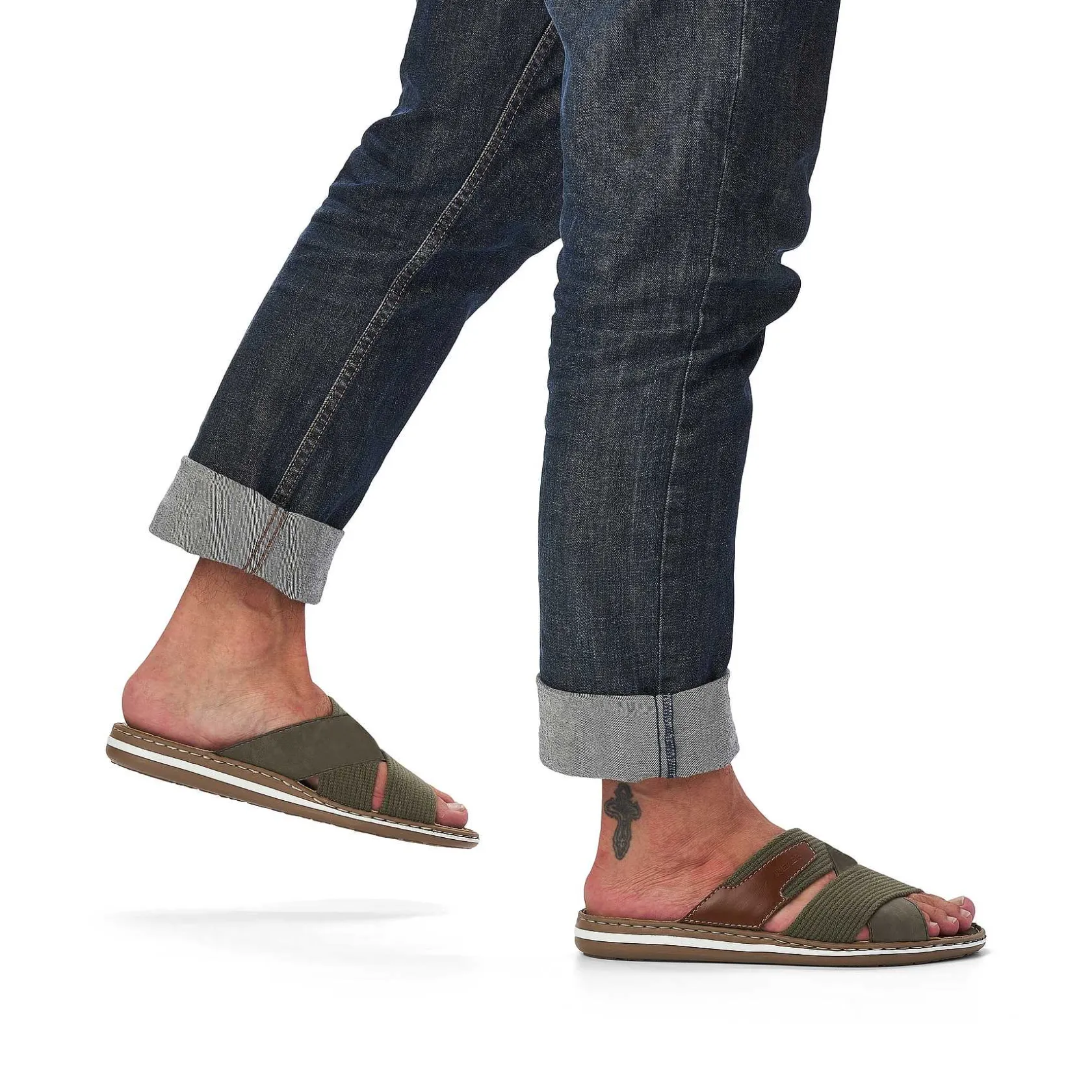 Rieker Mules & Slippers-Men'S Mules Olive Green