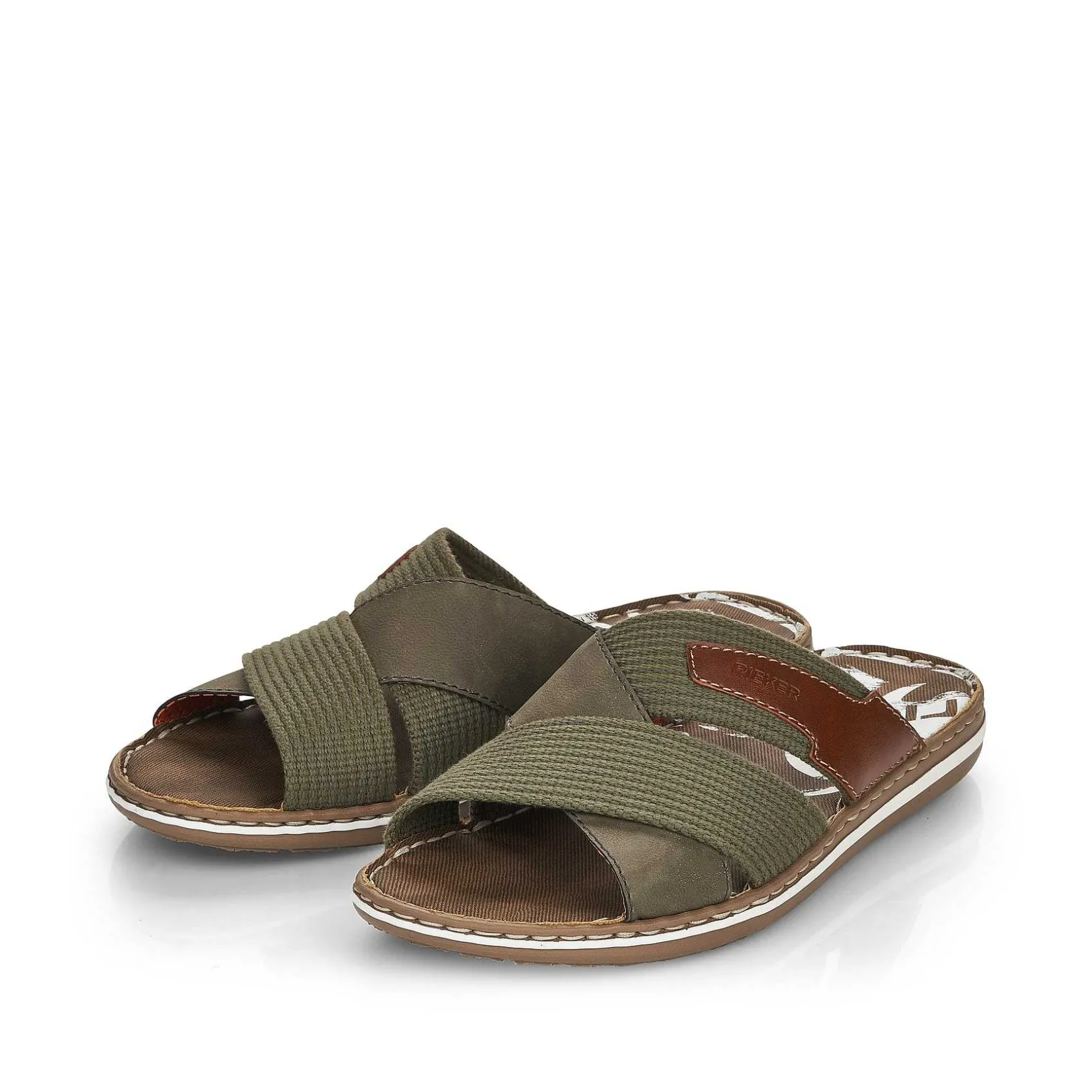 Rieker Mules & Slippers-Men'S Mules Olive Green
