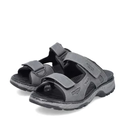 Rieker Mules & Slippers-Men'S Mules Steel Gray