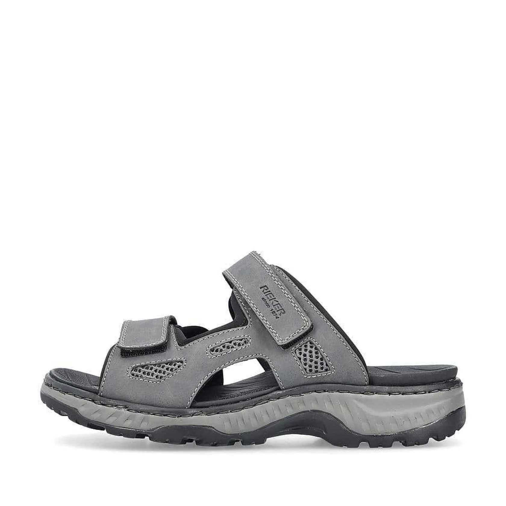 Rieker Mules & Slippers-Men'S Mules Steel Gray