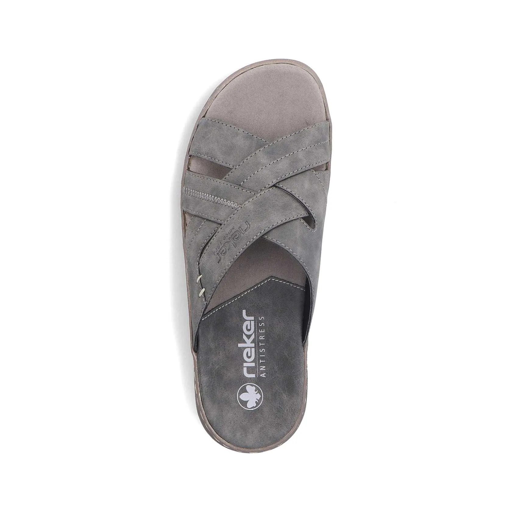 Rieker Summer Shoes-Men'S Mules Stone Gray