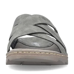 Rieker Summer Shoes-Men'S Mules Stone Gray